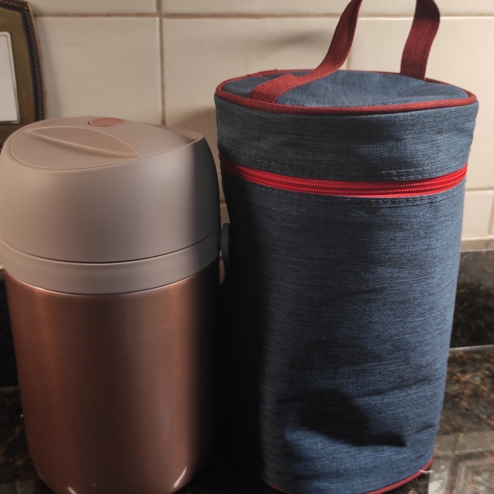 Insulated Food Jar,64oz Thermos for Hot Food, 3-Tier Stackable Thermal Lunch Box